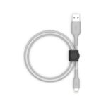 Lightning to USB-A Cable + Strap, Silver